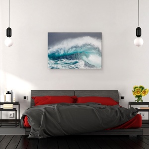 Tablou canvas - Apa Puternica, Val, Vant, Furtuna, Putere, Forta, Valuri, 40 x 60 cm - Img 3
