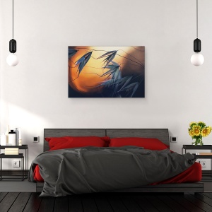 Tablou canvas - Apus de Soare, Seminte, Macro, Semanatura, 40 x 60 cm - Img 3