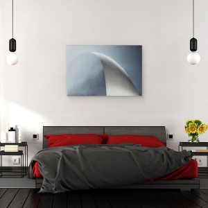 Tablou canvas - Arc Alb, Plastic, Litera, Abstract, Ostende, Olanda, Bucla, 40 x 60 cm - Img 3