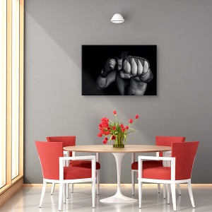 Tablou canvas - Aripa stanga, Sport, Pumn, Boxer, Actiune, 40 x 60 cm - Img 4