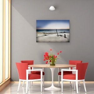 Tablou canvas - Atinge Soarele, Nisip, Dune, Lemn De Plus, Plaja, Peisaj, 60 x 90 cm - Img 4