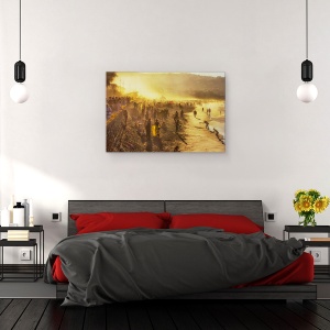 Tablou canvas - Atmosfera, Plaja, Oameni, Apa, Calatorie, Vacanta, 60 x 90 cm - Img 3