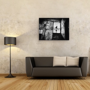 Tablou canvas - Balerina, Balet, Balerina, Dansatoare, Dansand, 60 x 80 cm - Img 2