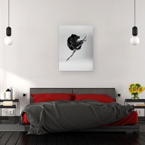 Tablou canvas - Balerina, Balet, Balerina, Dansator, Alb-Negru, Studio, 60 x 80 cm - Img 3