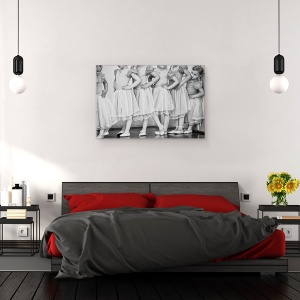 Tablou canvas - Balerina, Performanta, Alb-Negru, Copil, Fata, 60 x 90 cm - Img 3