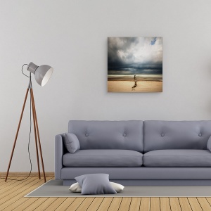 Tablou canvas - Baltic, Litoral, Furtuna, Plaja, Peisaj, 90 x 90 cm - Img 2