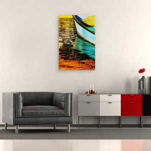 Tablou canvas - Barca, Abstract, Israel, Culoare, 40 x 60 cm - Img 2