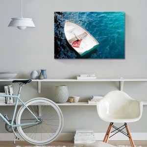 Tablou Canvas - Barca, Lac, 80 x 120 cm - Img 2