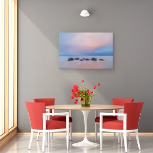 Tablou canvas - Bolovani Moeraki, Culori Pastelate, 40 x 60 cm - Img 4
