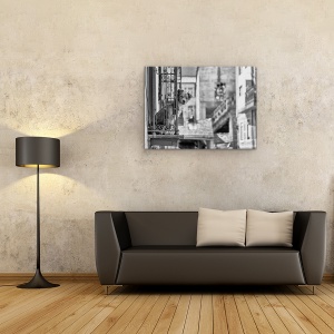 Tablou canvas - Caine, Strada, Caine, Balcon, Animale, Urban, 50 x 70 cm - Img 2