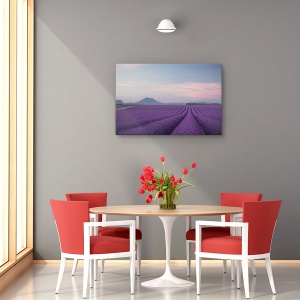 Tablou canvas - Camp de lavanda, Peisaj, Camp, Flori, Franta, 80 x 120 cm - Img 4