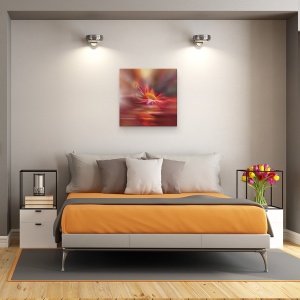 Tablou canvas - Cantecul Sufletului Meu, Perla, Cadere, Bijuterie, Picatura, Apa, Floare, 60 x 60 cm - Img 3