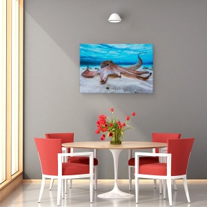 Tablou canvas - Caracatita, Caracatita, Sub Apa, Pieuvre, Ocean, Mare, 80 x 120 cm - Img 4