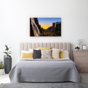 Tablou canvas - Cascada Dubla, Yosemite, Licurici, Cadere, California, 50 x 80 cm - Img 3