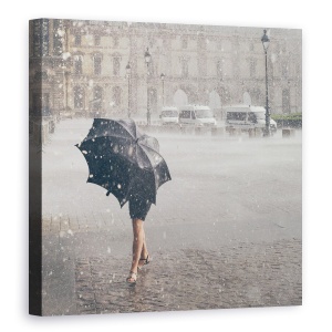 Tablou canvas - Cel Din Paris, Vremea, Luvru, Strada, Muzeu, 90 x 90 cm