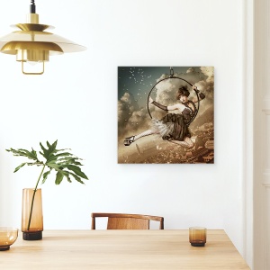 Tablou canvas - Cel Mai Mare Spectacol De Pe Cer, Circ, Dansatoare, Clasic, Femeie, 60 x 60 cm - Img 4
