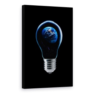 Tablou canvas - Cele 4 Elemente IV, Pamant, Planeta, Global, 40 x 60 cm