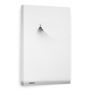 Tablou Canvas - Cristo In Ceata, Brazilia, Statuie, Hristos, Ceata, Rio De Janeiro, 80 x 120 cm