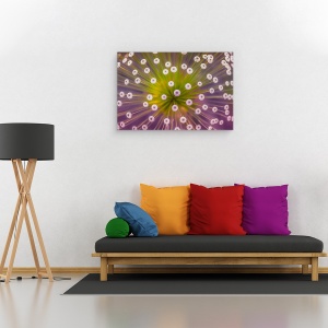 Tablou canvas - Culori, Floare, Purpuriu, Macro, 60 x 90 cm - Img 2