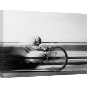 Tablou canvas - Cursa, Alb-Negru, Ciclism, Sport, Miscare, Motocicleta, Sport, 80 x 120 cm