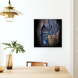 Tablou canvas - De A V-Ati Ascunselea, Bufnita, Salbatic, Natura, Animal, 60 x 60 cm - Img 4