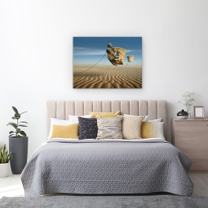 Tablou canvas - Desert, Ireal, Desert, Model, Franghie, Copac, 75 x 100 cm - Img 3