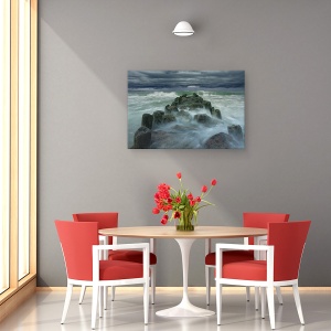 Tablou canvas - Dig, Peisaj, Kulagin, Val, Furtuna, Marea Baltica, 60 x 90 cm - Img 4