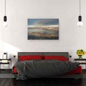 Tablou canvas - Dimineata Cetoasa, Toamna, Dimineata, Ceata, Ceata, Ceata, 80 x 120 cm - Img 3