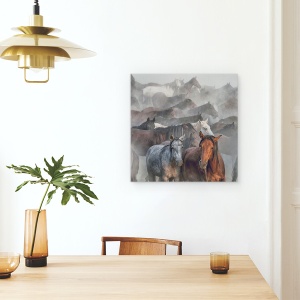 Tablou canvas - Doi Cai, Animale, 60 x 60 cm - Img 4