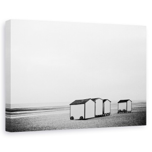 Tablou canvas - Dor De Vacanta, Plaja, Nisip, Cabine, 80 x 120 cm