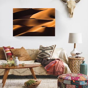 tablou decorativ canvas desert cu dune de nisip la apus