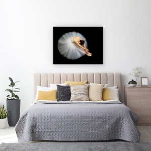 Tablou Canvas - Eleganta, Balerina, 75 x 100 cm - Img 3