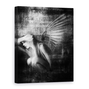 Tablou canvas - Exil, Ingeri, Aripi, Femeie, Textura, Wheatland, 50 x 70 cm
