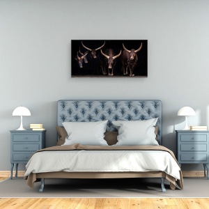 Tablou canvas - Familia Watusi, Animale, Cabarceno, Corn, Claxoane, 50 x 100 cm - Img 3