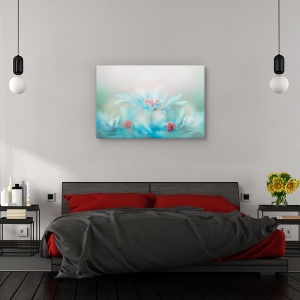 Tablou canvas - Fantezie, Flori, Gradina, Primavara, Sensibilitate, 80 x 120 cm - Img 3