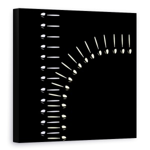 Tablou canvas - Fermoar De Linguri, Abstract, Grafic, Metal, 60 x 60 cm
