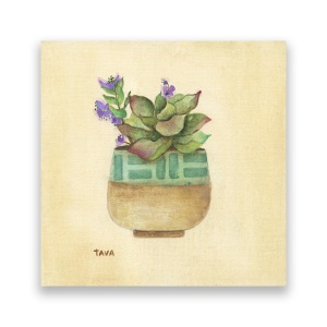 Tablou Canvas - Floral, Flori, Pictura, Vaza, 60 x 60 cm