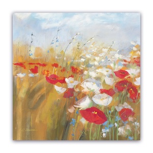Tablou Canvas - Floral, Multicolor, Papadii, 60 x 60 cm