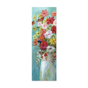 Tablou Canvas - Flori, Colorate, Frumusete, Vaza, Natura moarta, Primavara, 30 x 90 cm