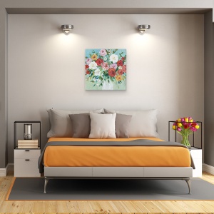 Tablou canvas - Flori, Variatia Trandafirilor, Pictura, 60 x 60 cm - Img 3