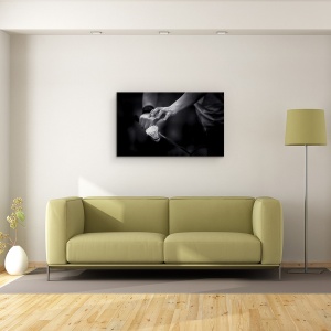 Tablou canvas - Focusare, Actiune, Badminton, Pana, Racheta, 50 x 80 cm - Img 2