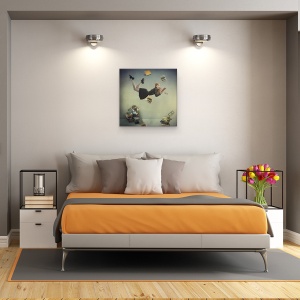 Tablou canvas - Fotografie, Stare De Spirit, Fotografie, Pozand, Model, Lectura, 60 x 60 cm - Img 3