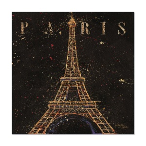 Tablou Canvas - Franta, Paris, Turnul Eiffel, Oras, Gold, Modern, 60 x 60 cm