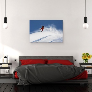 Tablou canvas - Freerider, Zapada, Snowboard, Actiune, Sport, 60 x 90 cm - Img 3