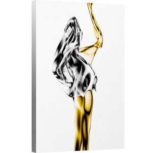Tablou canvas - Fum, Abstract, Formeaza, Femeie, 80 x 120 cm