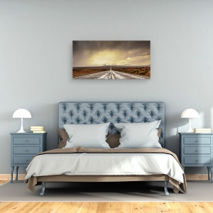 Tablou canvas - Furtuna In Monument Valley, Drum, Cer, Perspectiva, Peisaj, 50 x 100 cm - Img 3