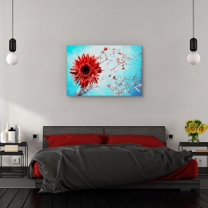Tablou canvas - Galbenele, Flori, Inflorit, Galben, 60 x 90 cm - Img 3