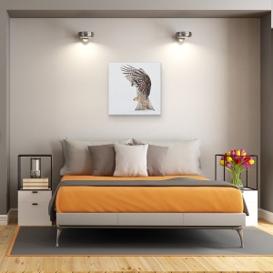 Tablou canvas - Gaurire, Salbatic, Nordul, Soim, Bufnita, Camp, 60 x 60 cm - Img 3