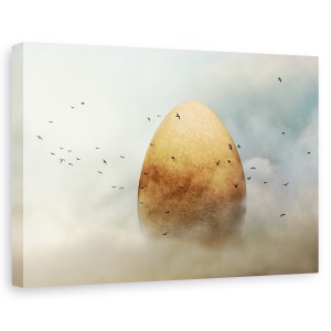 Tablou canvas - Geneza, Ou, Nori, Cer, Pasare, 60 x 90 cm