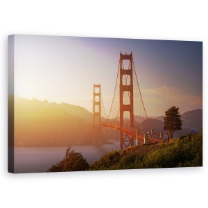 Tablou canvas - Golden Gate, Statele Unite Ale Americii, Pod, Arhitectura, Reper, California, 50 x 80 cm